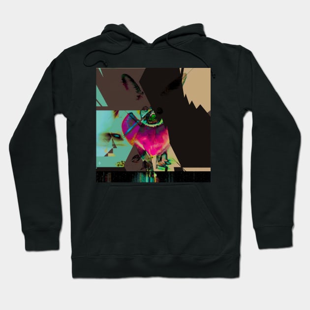 FROM THE PLANET Glitch Art Trippy Animal Hoodie by raspberry-tea